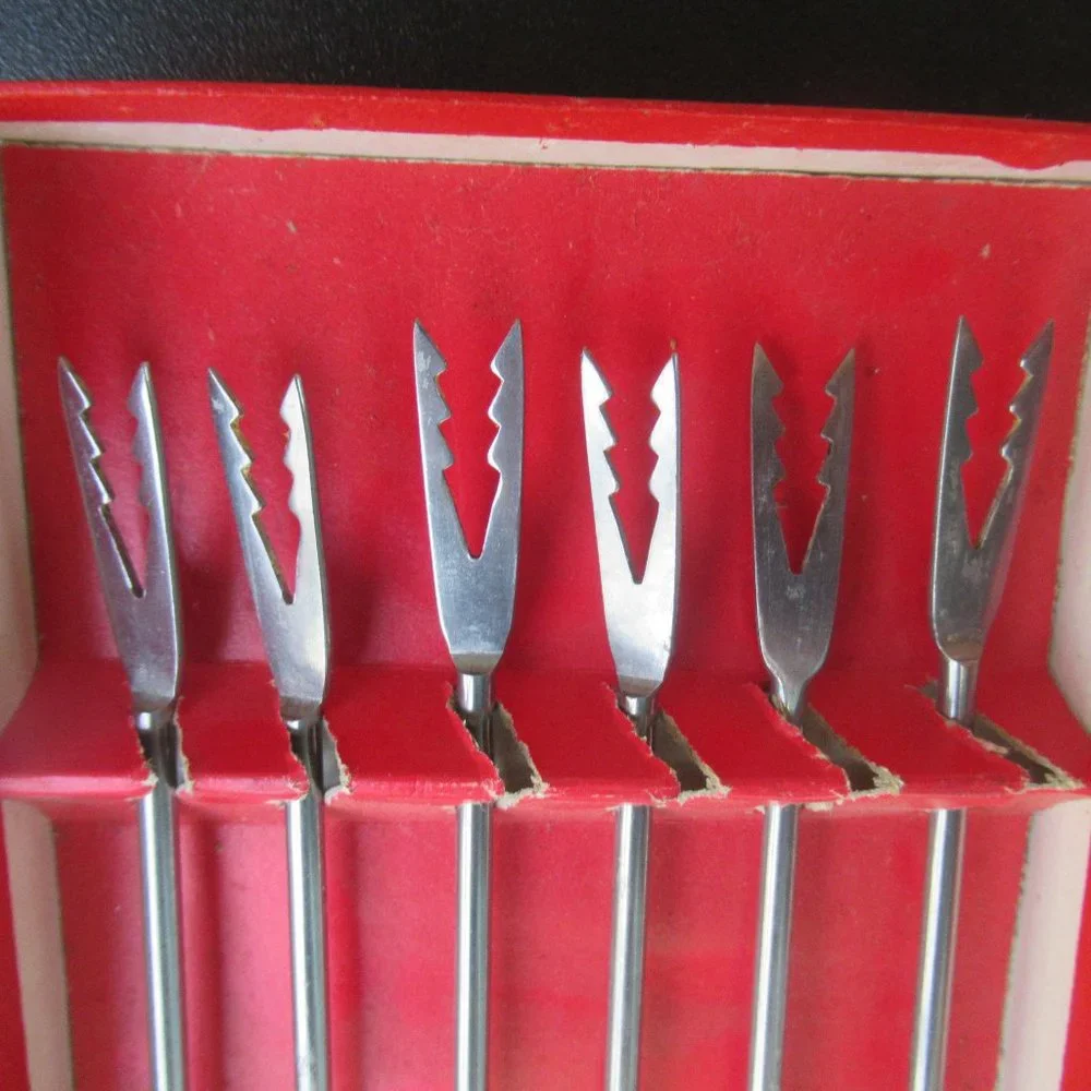 Set of 6 fondue forks